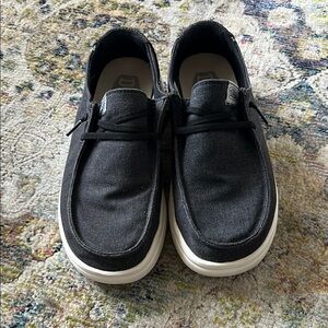 Hey Dude Black Slip-On Loafers with Comfortable Sole